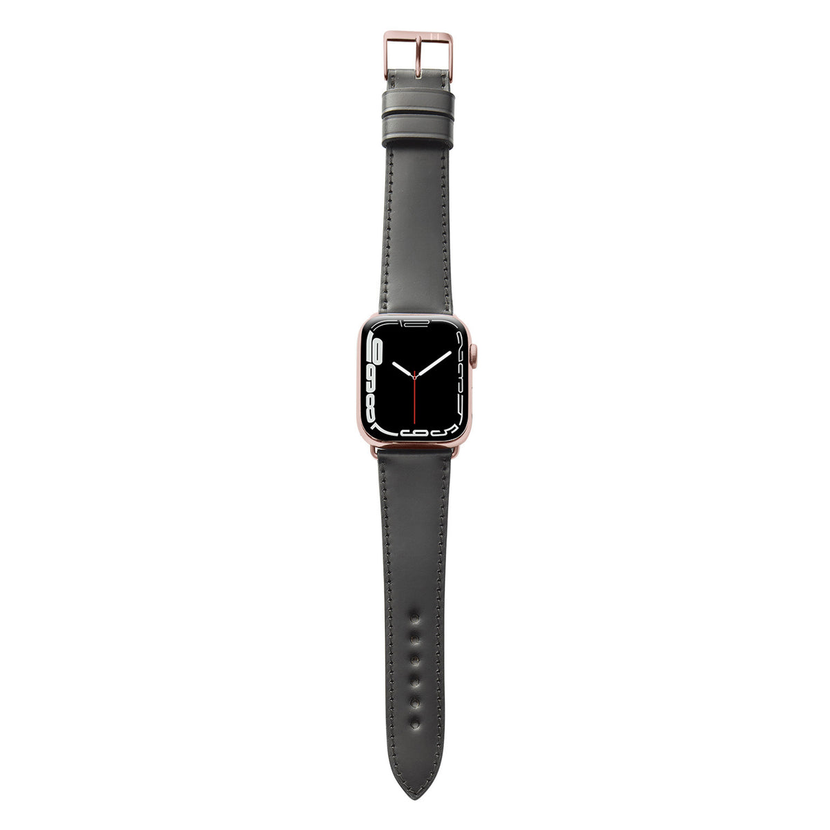 Apple Watch Lederen Riem Shell Cordovan &quot;WINTERHUDE&quot; - Zwart