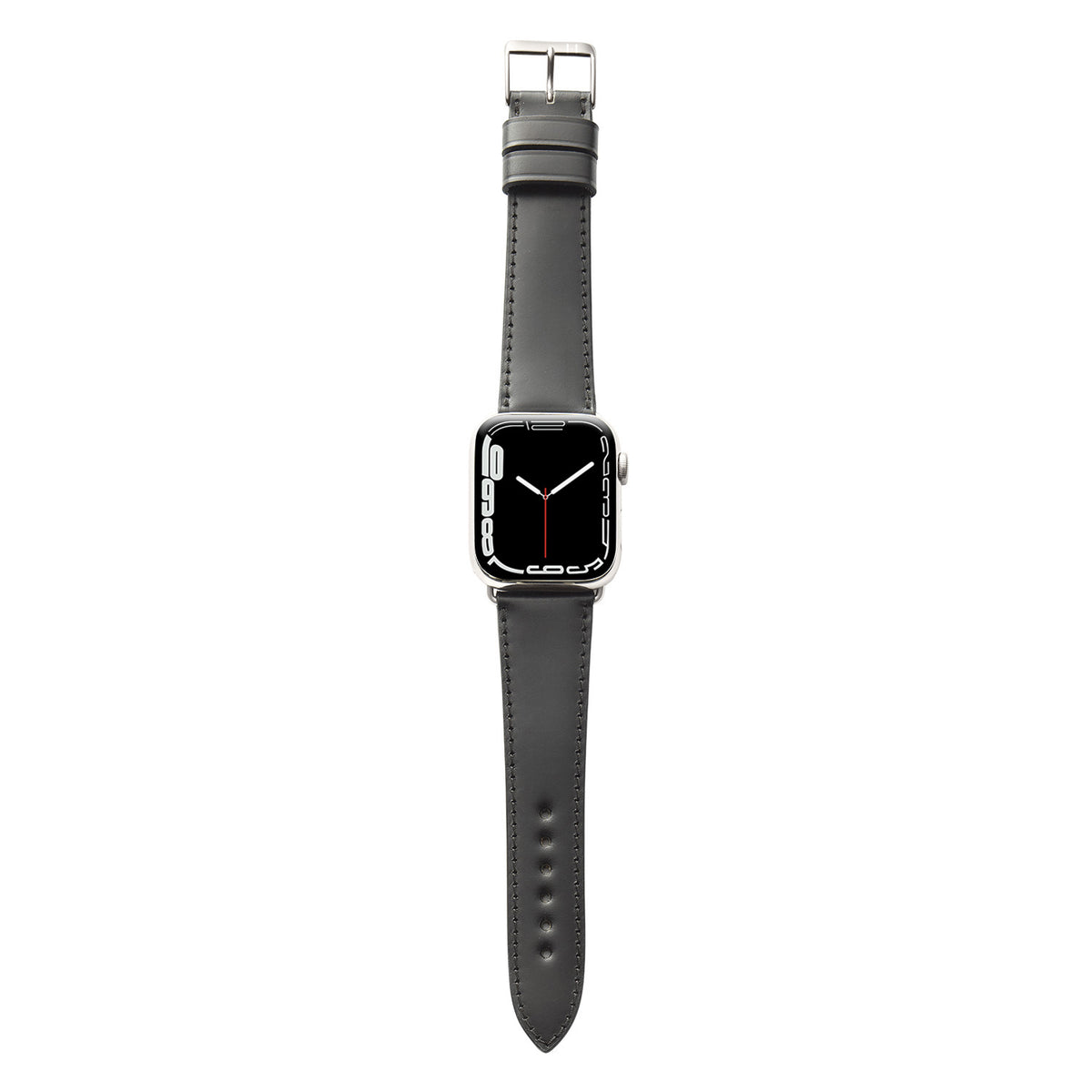 Bracelet en cuir Apple Watch en Shell Cordovan &quot;WINTERHUDE&quot; - noir