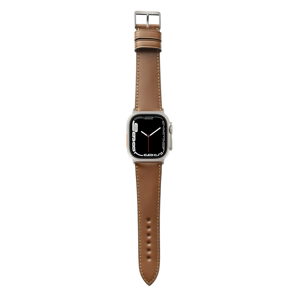 Apple Watch Ultra Armband WINTERHUDE aus Shell Cordovan Leder – Cognac