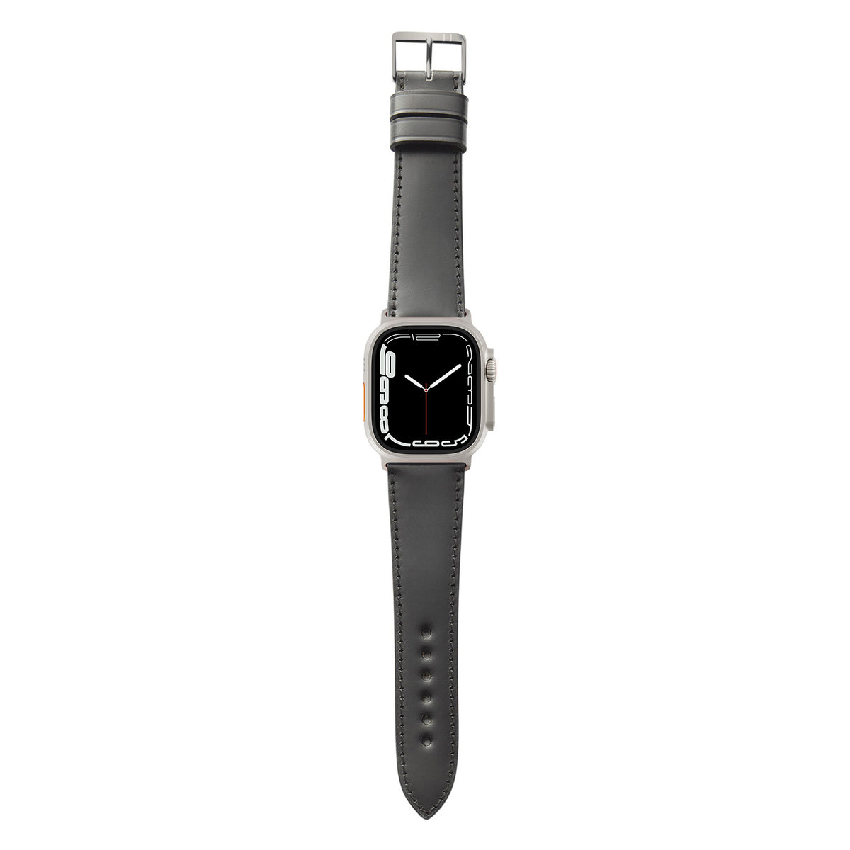 Apple Watch Ultra Armband WINTERHUDE aus Shell Cordovan Leder – Schwarz