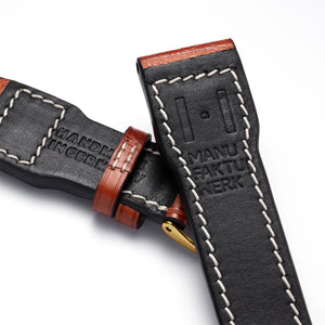 Cinturino per orologio in pelle pilota marrone, cinturino Cinturino per orologio in pelle pilota marrone, cinturino