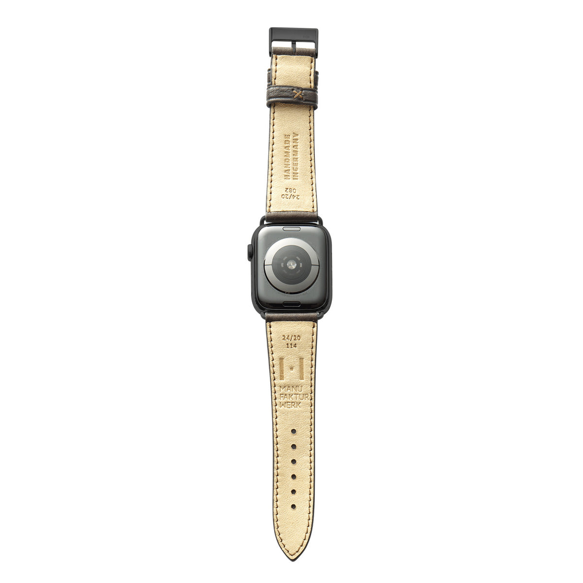 Apple Watch bracelet &quot;EIMSBÜTTEL&quot; (certified organic leather) - mocha