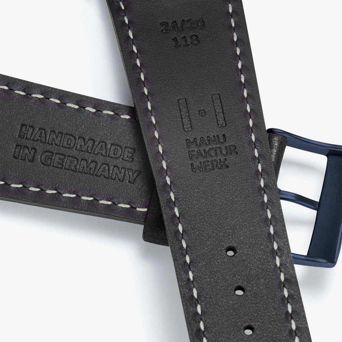 Apple Watch Armband aus weichem Leder &quot;HOHELUFT&quot; – Schwarz