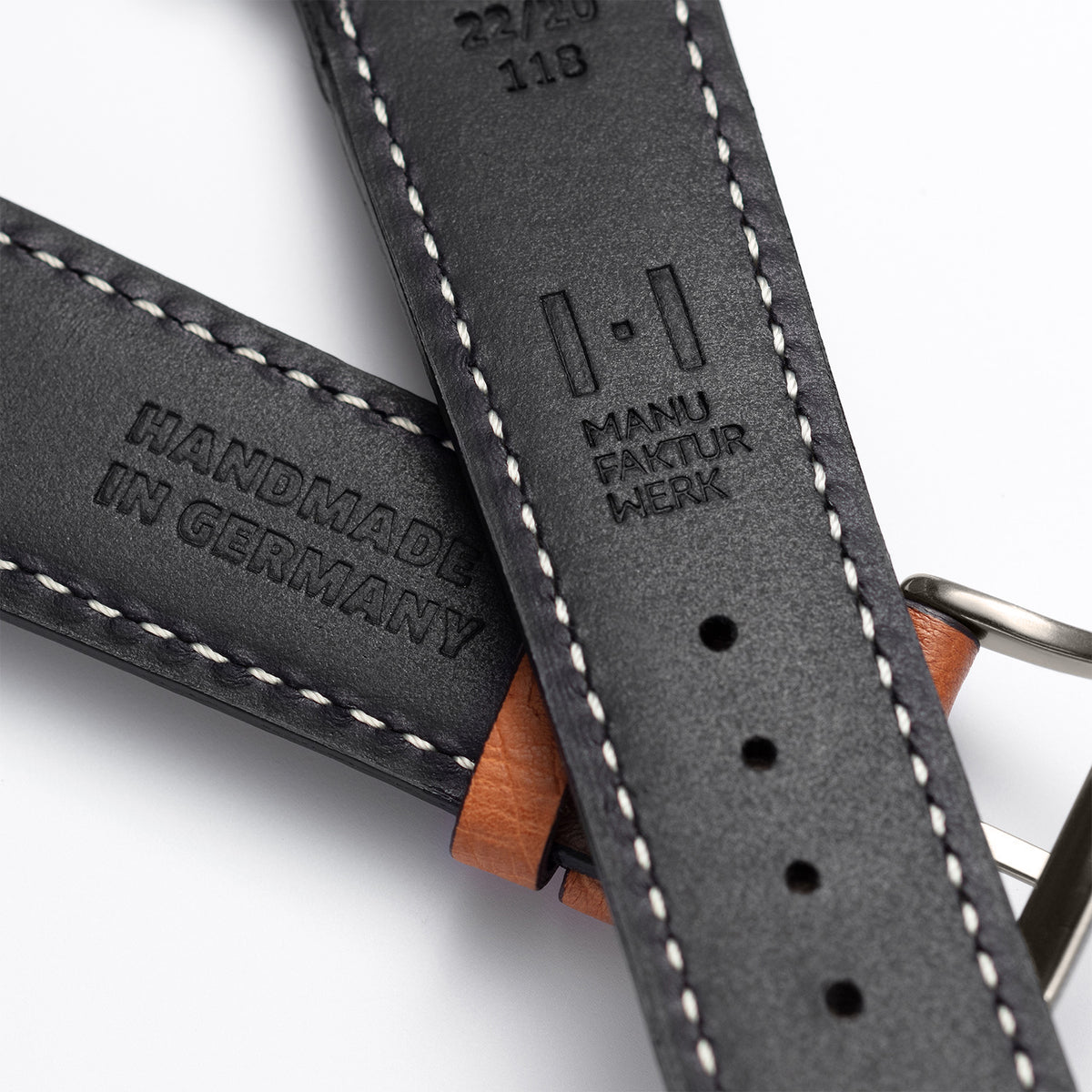 Apple Watch Ultra Armband OBERKASSEL aus Straußenleder – Cognac